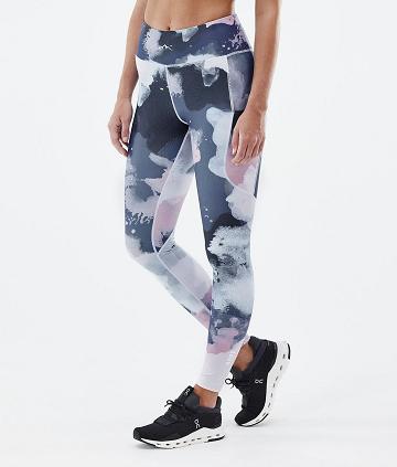 Navy Women's Dope Lofty Tech Leggings | NZ_D1819