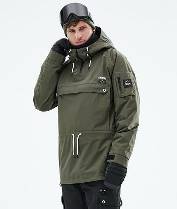 Olive Men's Dope Annok 2021 Snowboard Jackets | NZ_D1511