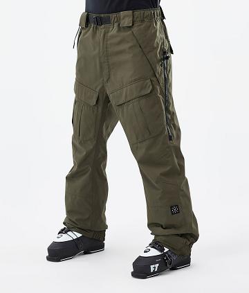 Olive Men's Dope Antek Ski Pants | NZ_D1948