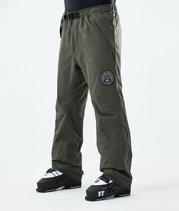 Olive Men's Dope Blizzard 2021 Ski Pants | NZ_D1518