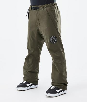 Olive Men's Dope Blizzard Snowboard Pants | NZ_D2447