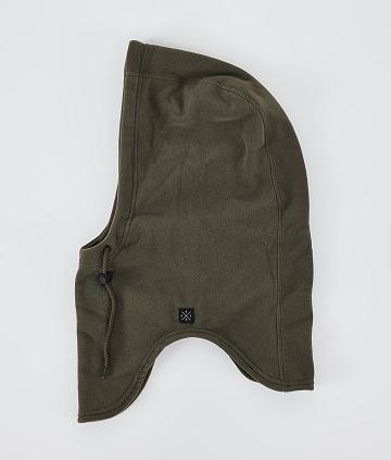 Olive Men's Dope Cozy Hood II Facemasks | NZ_D1286