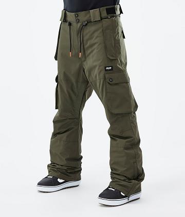 Olive Men's Dope Iconic Snowboard Pants | NZ_D1673
