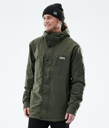 Olive Men's Dope Insulated Outdoor Jackets | NZ_D1805