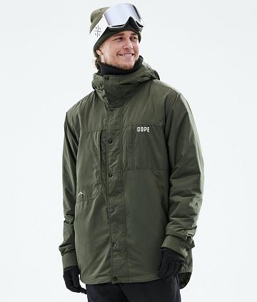Olive Men's Dope Insulated Snowboard Jackets | NZ_D1267