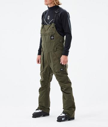 Olive Men's Dope Notorious B.I.B Ski Pants | NZ_D1206