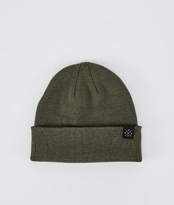 Olive Men's Dope Solitude Beanies | NZ_D2250