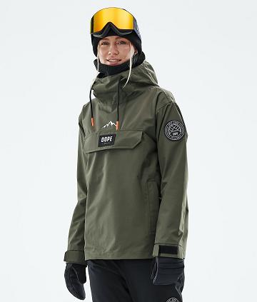 Olive Women's Dope Blizzard W 2021 Ski Jackets | NZ_D1405