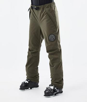 Olive Women's Dope Blizzard W Ski Pants | NZ_D1389