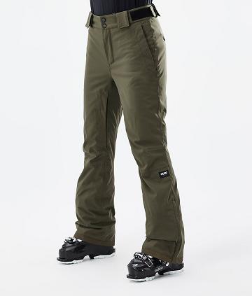 Olive Women's Dope Con W Ski Pants | NZ_D1629