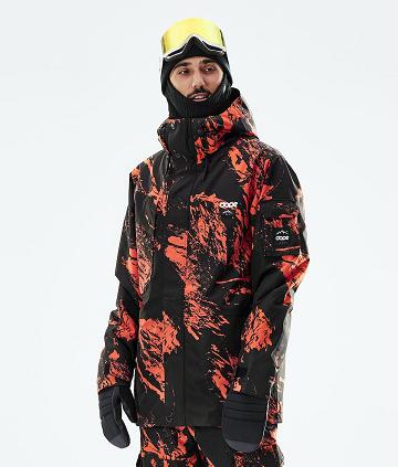 Orange Men's Dope Adept 2021 Snowboard Jackets | NZ_D2513