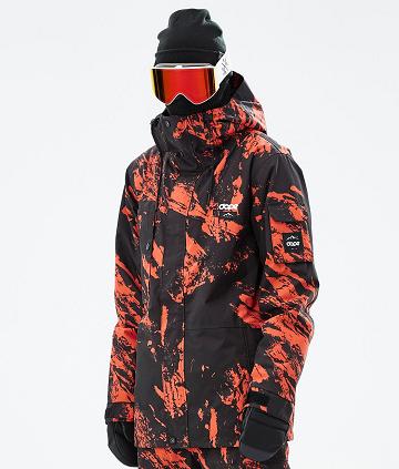 Orange Men's Dope Adept Snowboard Jackets | NZ_D1970