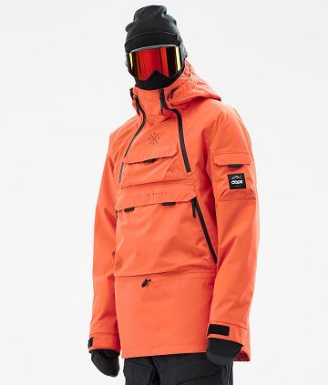 Orange Men's Dope Akin Snowboard Jackets | NZ_D1667