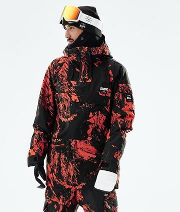 Orange Men's Dope Annok 2021 Ski Jackets | NZ_D2443