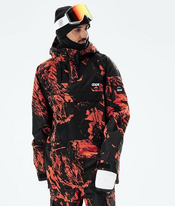 Orange Men's Dope Annok 2021 Snowboard Jackets | NZ_D2080