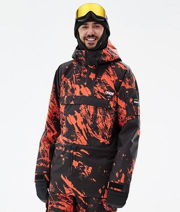 Orange Men's Dope Annok Snowboard Jackets | NZ_D1319