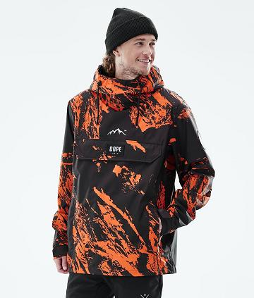 Orange Men's Dope Blizzard Light Outdoor Jackets | NZ_D2355