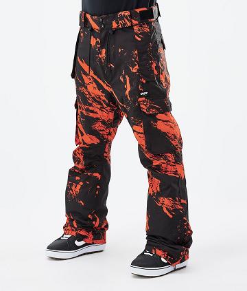 Orange Men's Dope Iconic Snowboard Pants | NZ_D2423