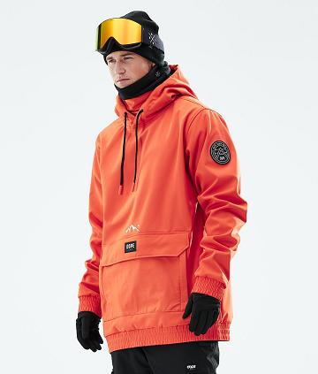 Orange Men's Dope Wylie Ski Jackets | NZ_D1836
