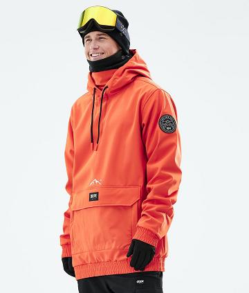 Orange Men's Dope Wylie Snowboard Jackets | NZ_D2000