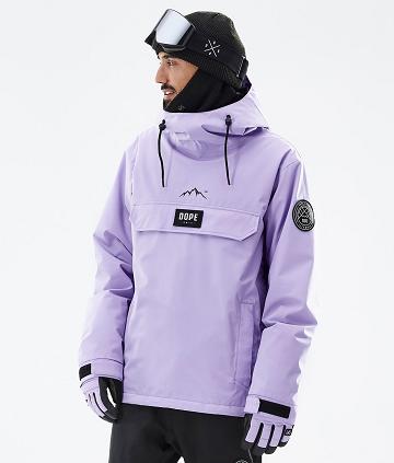 Purple Men's Dope Blizzard Snowboard Jackets | NZ_D1197