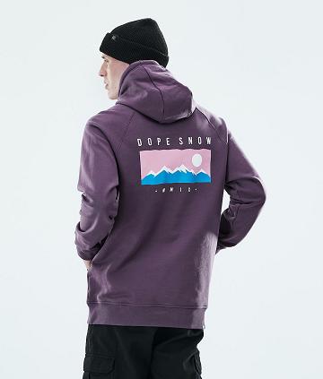 Purple Men's Dope Daily Hoodies | NZ_D1770