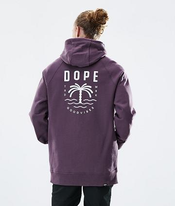 Purple Men's Dope Daily Hoodies | NZ_D2203