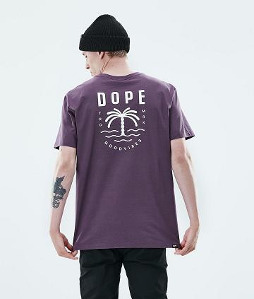 Purple Men's Dope Daily T-shirts | NZ_D1255