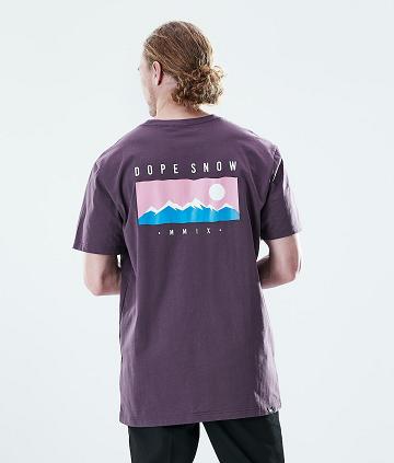 Purple Men's Dope Daily T-shirts | NZ_D2296