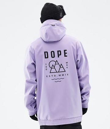 Purple Men's Dope Yeti Snowboard Jackets | NZ_D1734