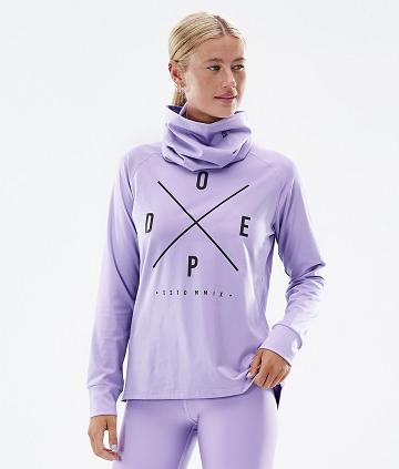 Purple Women's Dope Snuggle W Base Layer Tops | NZ_D1015