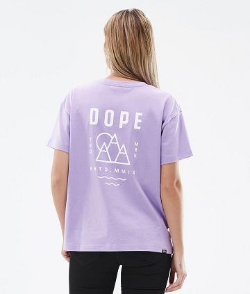 Purple Women's Dope Standard W T-shirts | NZ_D1616