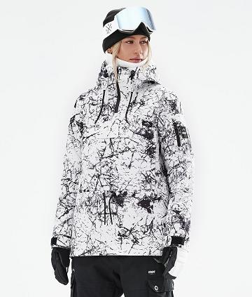 White / Black Women's Dope Annok W 2021 Ski Jackets | NZ_D1822