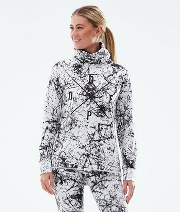 White / Black Women's Dope Snuggle W Base Layer Tops | NZ_D1407
