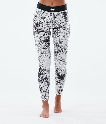 White / Black Women's Dope Snuggle W Base Layer Pants | NZ_D1870