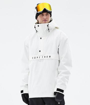 White Men's Dope Legacy Snowboard Jackets | NZ_D1558
