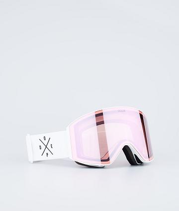 White / Pink Men's Dope Sight Goggles | NZ_D1479