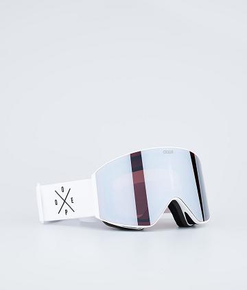 White / Silver Men's Dope Sight Goggles | NZ_D1860