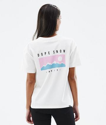 White Women's Dope Standard W T-shirts | NZ_D1224