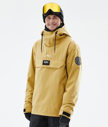 Yellow Men's Dope Blizzard Snowboard Jackets | NZ_D1795