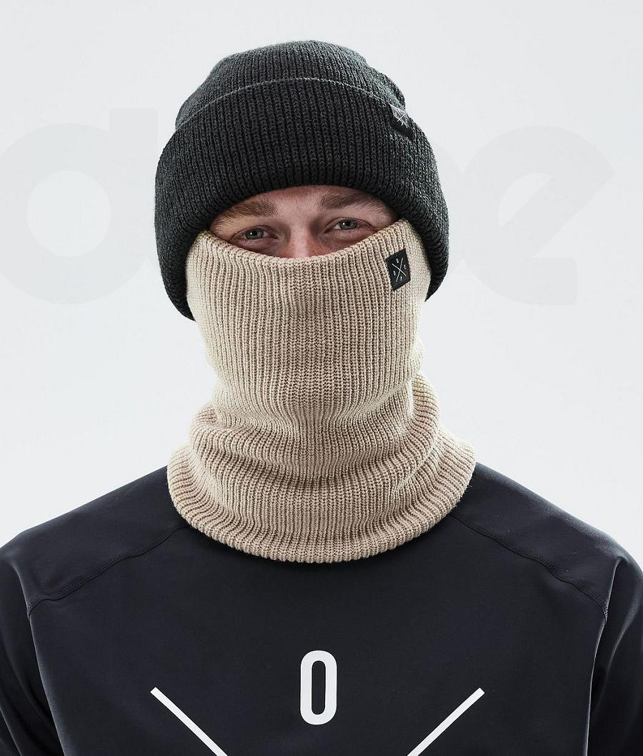 Beige Men's Dope 2X-UP Knitted Facemasks | NZ_D1681