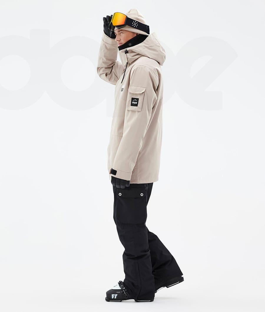 Beige Men's Dope Adept Ski Jackets | NZ_D1327