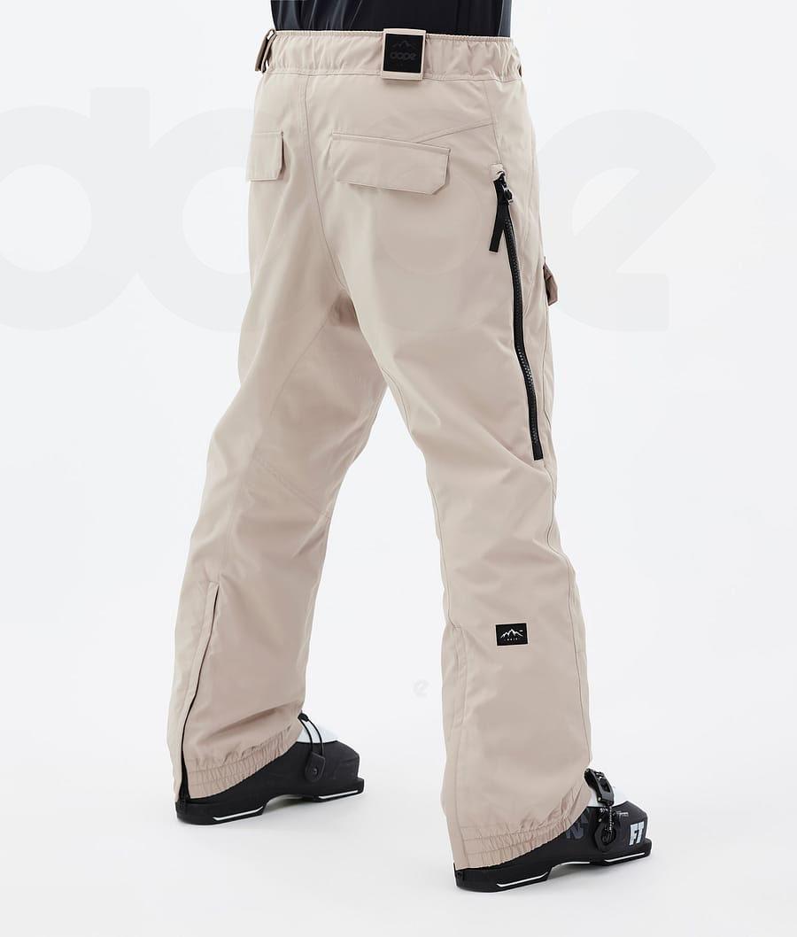 Beige Men's Dope Antek Ski Pants | NZ_D1005