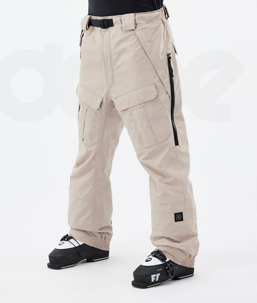 Beige Men\'s Dope Antek Ski Pants | NZ_D1005