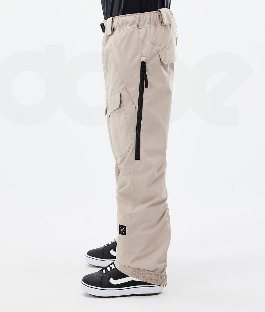 Beige Men's Dope Antek Snowboard Pants | NZ_D1831