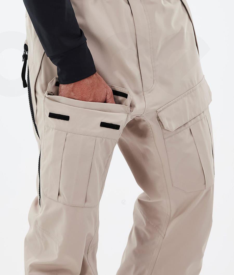 Beige Men's Dope Antek Snowboard Pants | NZ_D1831