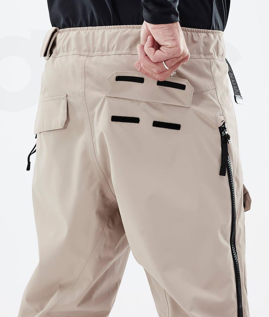 Beige Men's Dope Antek Snowboard Pants | NZ_D1831