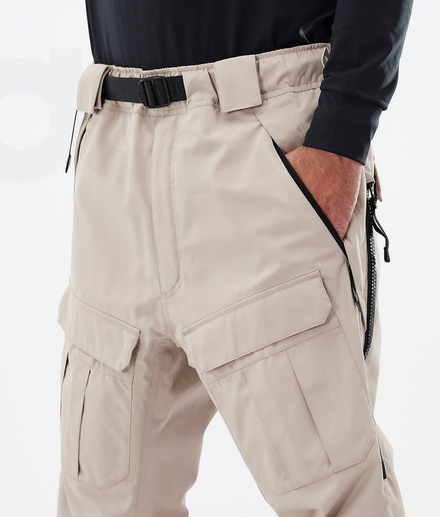 Beige Men's Dope Antek Snowboard Pants | NZ_D1831