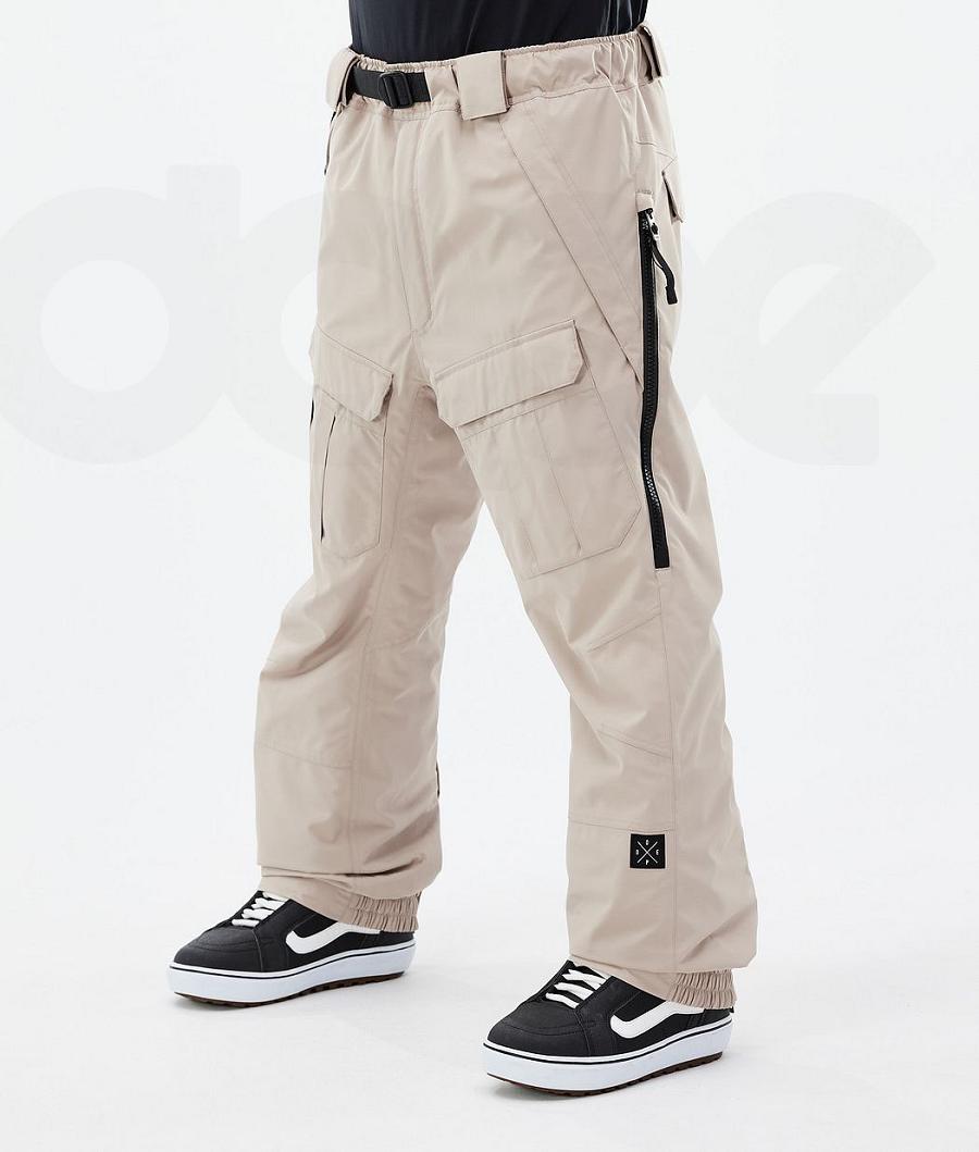 Beige Men\'s Dope Antek Snowboard Pants | NZ_D1831
