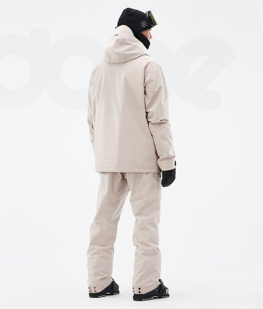 Beige Men's Dope Blizzard Ski Jackets | NZ_D2472